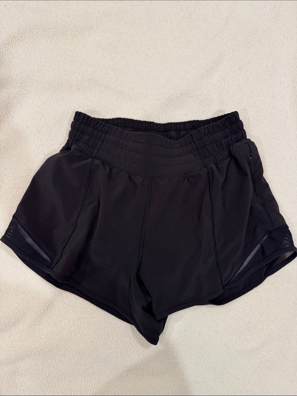 Lululemon Hotty Hot High-Rise Lined Black Shorts 4inch